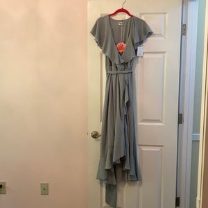 ShowMeYourMumu Jess Midi Ruffle Dress Medium NWT